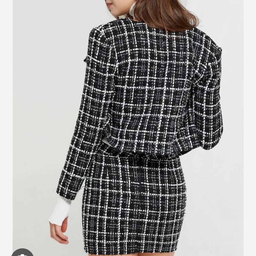 Storets - Black & White Tweed “Ayla” Skort Set - S (fits XS) - Picture 3 of 5